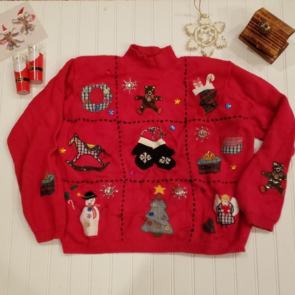 Vintage ugly Christmas sweater
